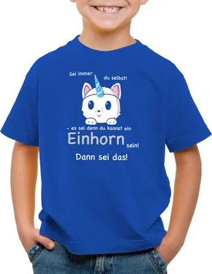 Produktbild von style3 Sei immer du selbst! Einhorn Kinder T-Shirt Unicorn