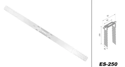 Produktbild von HEXIM Direktabhänger 75-250mm für CD 60/27 & Holzlattung Trockenbau Rigips Deckenabhänger (10 Stück, 250mm) 25cm Decke abhängen System Holz