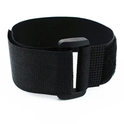 Produktbild von 10 x Klettkabelbinder Kunststofföse 30 cm schwarz - Klett / Flausch auf GLEICHER SEITE! - Goodymax®