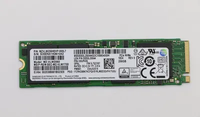 Produktbild von Lenovo SSD 256 GB M.2 PCIe3x4, FRU00UP436