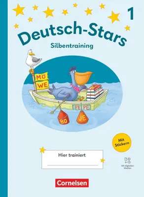 Produktbild von Deutsch-Stars 1. Schuljahr - Lesetraining Ausgabe 2025 - Silbentraining - Übungsheft