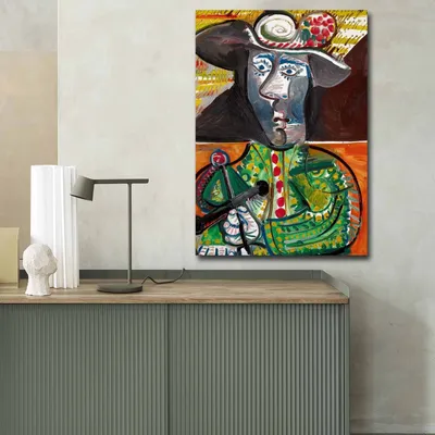 Obrázok produktu pre Wallity, 70100FAMOUSART- CVT1580, farebné, obrazy na plátne, 70 x 100 cm, 100% semišové plátno