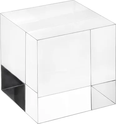Produktbild von Acrylblock / Acrylwürfel 80x80x80mm transparent, rundum glänzend polierte Seitenkanten / Acryl / Acrylglas / massiv / klar / farblos / Dekoration - Zeigis®