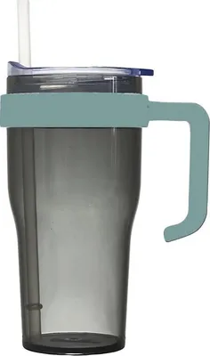 Obrázok produktu pre CMP KA0671 Plastový hrnek s brčkem a ouškem, 600 ml, černý