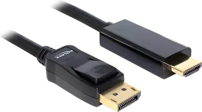 Zdjęcie produktu dla DeLOCK 82435, 3 m, HDMI, Displayport, Męska, Męska, Prosty