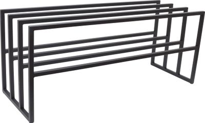 LOFT42 James Schuhregal – Metall – Schwarz – 82 x 30 x 35