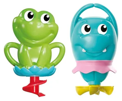 Produktbild von Baby 17444 Meine ersten Bade-Freunde Badespielzeug Set für Baby Kinder Multifunktionales Badewannenspielzeug Wasserspielzeu badespielzeug Baby ab 6 Monate