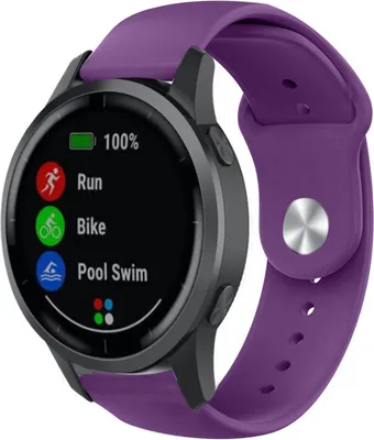 Produktbild von Strap-it Garmin Vivoactive 4 Sportarmband - 45mm Lila