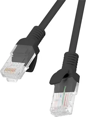 Immagine prodotto di Cavo di rete Lanberg PCU5-20CC-0200-BK Nero 2 m Cat5e U/UTP (UTP)