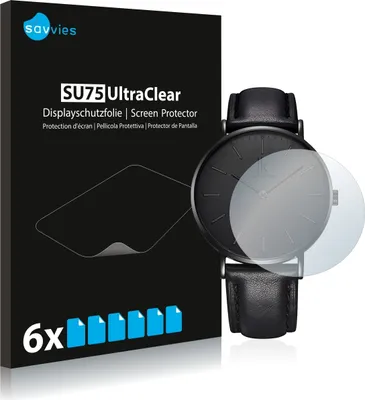 Produktbild von 6x Für Alienwork IK Armbanduhr (36 mm) Schutzfolie Savvies Displayschutz Display Schutz Folie Klar Transparent