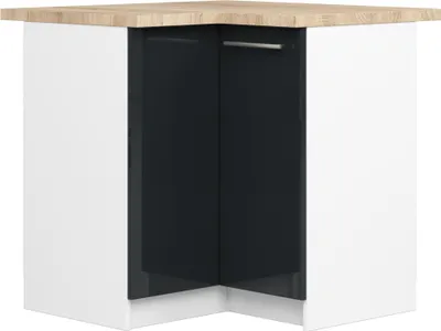 Zdjęcie produktu dla AKORD Furniture Factory KS0POLIBIAGRAFPOL010, 2 drzw., 2 pół., Biały, Drzwi na zawiasach, 16 mm, 460 mm
