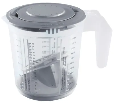 Immagine prodotto di keeeper 3004568015500 set di caraffe graduate keeeper "matteo", PP, grigio nordico/trasparente