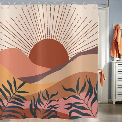Produktbild von Wasserdichtes Duschvorhang Polyester 180x200cm