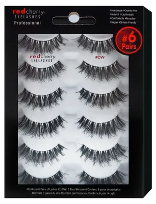 Produktbild von Red Cherry Eyelashes Professional Echthaarwimpern DW - 6 Pairs