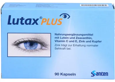 Image de Santen Lutax Plus gélules pour le maintien d'une vision normale, 90 gélules