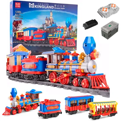 Zdjęcie produktu dla Mould King 12004 Klocki Technic Sterowany Pociąg z wagonami RC