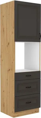 Obrázek produktu pro Kuchyňská skříň pro vestavnou troubu 60 cm FRYZIA 2 - dub artisan / grafitová
