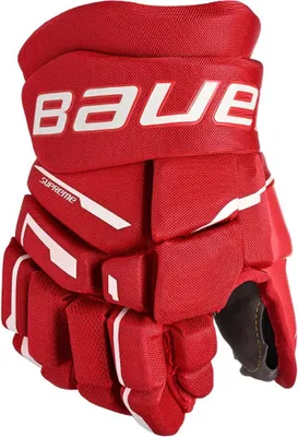 Image de Gants Bauer Supreme M3 Senior rouges, 14 pouces