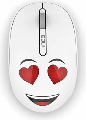 Immagine prodotto di Inca Weeny Mouse ergonomico senza fili 1200DPI 2,4 GHz Bianco