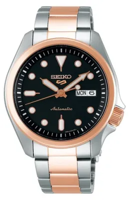 Produktbild von SEIKO Herren Armbanduhr 5 SRPE58K1 Automatik Edelstahl 40 mm 10 Bar Wasserdicht