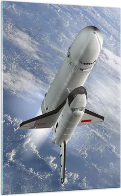 Produktbild von Bilder auf glas - Einteilig - Himmel Rakete Kosmos Planet - 70x100cm - Glasbilder - Wandbilder - Bilder - Wanddekoration aus Glas - Glas Bilder - Wandbild auf Glas - GPA70x100-0496