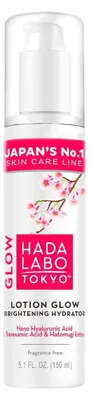 Produktbild von Hada Labo Tokyo, Glow, Hyaluronsä ure, aufhellend, Tages- und Gesichtslotion, 150 ml