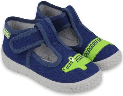 Produktbild von BEFADO Jungen Sandalen ultraleicht Flexible mit Krokodil, Klettverschluss, Blau 22