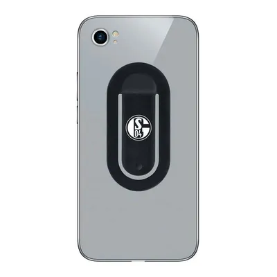 Zdjęcie produktu dla uchwyt na telefon komórkowy flapgrip z logo FC Schalke 04 - uchwyt na smartfon - czarny