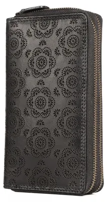 Image de Portefeuille en cuir pour femmes, avec protection RFID et grande capacité