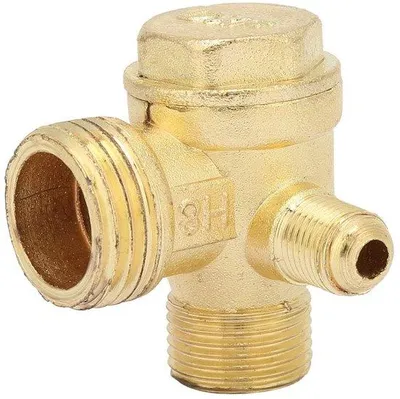 Imagen del producto de Válvula de retención Messing de 3 vías para compresor, fácil de instalar