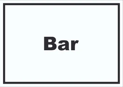 Produktbild von Bar Schild mit Text Pub Kneipe waagerecht A4 Rückseite selbstklebend