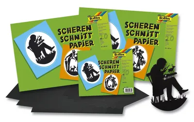 Zdjęcie produktu dla Folia 70301 Scherenschnittpapier - 35 x 50 cm, ungummiert, 20 Blatt