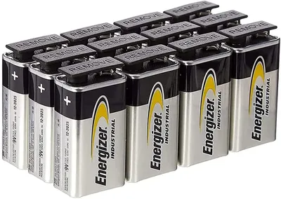 Produktbild von Hold. Energizer Industrial 9V Alkaline Batterien (12 Stück), 6LR61