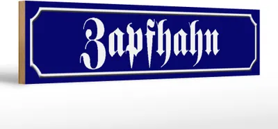 Produktbild von Holzschild  Zapfhahn, 46 x 10 cm, Holzschilder Spruch Gäste Theke Bier