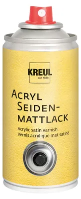 Produktbild von KREUL 830150 - Acryl Seidenmattlack, 150 ml Spraydose, farblos, nicht gilbend, u
