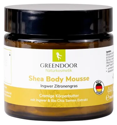 Produktbild von GREENDOOR Shea Body Mousse Ingwer Zitronengras