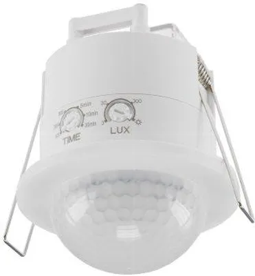 Produktbild von Decken-Einbau Bewegungsmelder 360° IP54 PIR, mit Präsenzfunktion, 20m Detektion