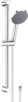 Produktbild von Wellwater Neapel Brausegarnitur Duschset 1 Strahlart Wasserspareinsatz Brauseset Duschstange Chrom