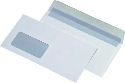 Produktbild von MAILmedia Briefumschlag 30005395 DL hk mF ws 1.000 St./Pack.