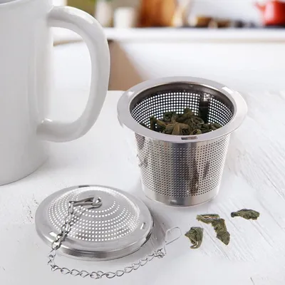 Immagine prodotto di Infusore per tè in acciaio inox con catenella, 4,5 cm