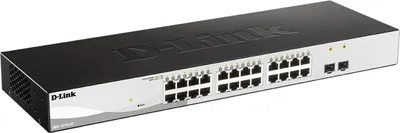 Obrázek produktu pro D-Link DGS-1210-26, Řízený, L2, Gigabit Ethernet (10/100/1000), Instalace do racku, 1U