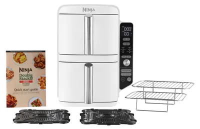 Zdjęcie produktu dla Ninja SL400EUWH, Frytkownica na gorące powietrze, 9,5 l, 2 kg, 40 °C, 240 °C, 8 os.