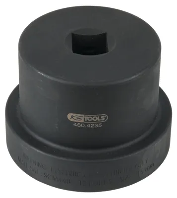 Image de KS TOOLS Clé pour écrous d'essieu 1' avec collerette de guidage, 12 pans, 95 mm ( 460.4235 )