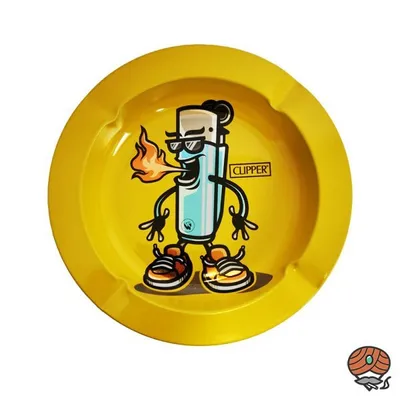 Produktbild von FIRE-FLOW Aschenbecher / Ashtray Small - Clipper Character, Metall, Ø 14 cm