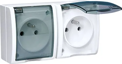 Zdjęcie produktu dla Kontakt-Simon AQGZ1-2/11A, Biały, Plastik, IP54, 250 V, 122 mm, 46 mm