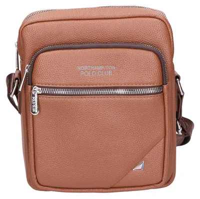 Zdjęcie produktu dla Torba Messenger na Ramię Męska Skórapoliuretan Wegańska Czarna Black B UNICA 20x24x5 cm