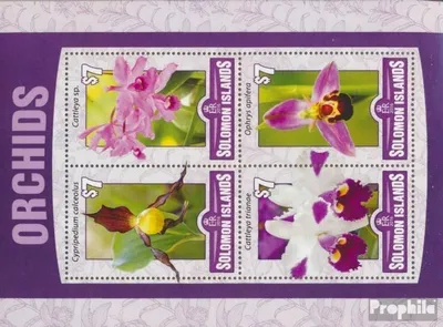 Produktbild von Briefmarken Salomoninseln 2016 Mi 3516-3519 Kleinbogen (kompl. Ausg.) postfrisch Orchideen