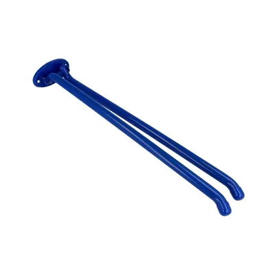 Produktbild von tecuro Handtuchhalter 2-teilig - Messing blau (RAL 5002) - 400 mm - schwenkbar