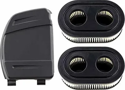 Obrázek produktu pro Sada 2 vzduchových filtrů a krytu vzduchového filtru pro motory Briggs & Stratton 550E, 575EX, 575IS, 625EXI, 650EXI, 675EXI, 675IS, Nahrazuje díly 594106, 798339, 798452, 593260.