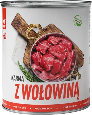 Image de ALIMENTATION HUMIDE POUR CHIENS TufTuf viande de bœuf en boîte SET 6x800G